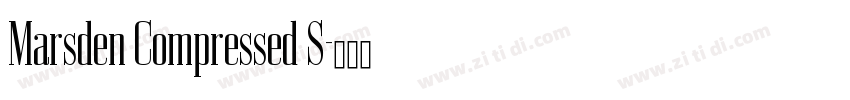 Marsden Compressed S字体转换